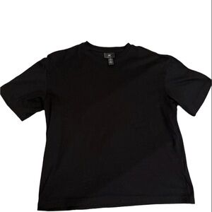H&M Loose Fit Black T-Shirt Basic Crew Neck Tee Men’s M